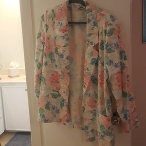 Floral blazer